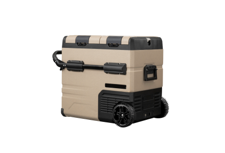 Steamy-E Dual Zone Roller Elektrische Kompressor-Kühlbox mit Rollen (55 Liter)