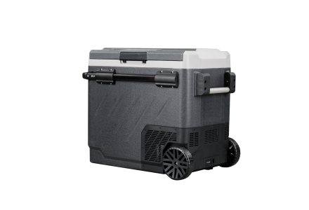 Steamy-E Elektrische Kompressor-Kühlbox Dual Zone auf Rädern (60 Liter)