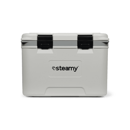 Steamy Marine 21 (21 Liter) Kühlbox Weiß + 2x Kühlelement Medium mit großem Rabatt