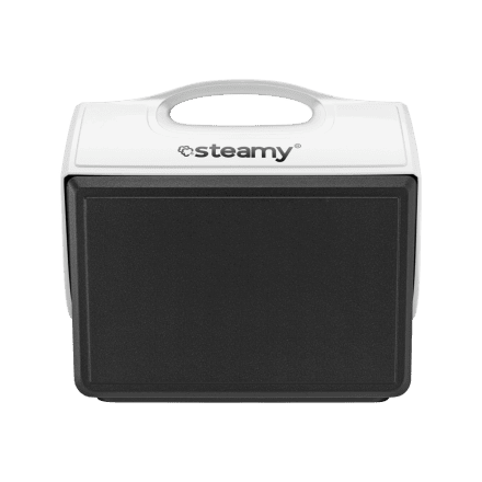 Steamy BMX 15 (15 Liter) Kühlbox Schwarz + 1x Kühlmatte (88 Würfel) mit großem Rabatt