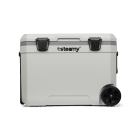 Steamy Marine 45 Roller (45 Liter) Kühlbox mit Rollen Weiß + 2x Kühlelement Large mit großem Rabatt