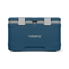 Steamy Cool 50 (50 Liter) Kühlbox Blau + 2x Kühlelement Large mit großem Rabatt